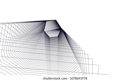 architectural drawing 3d