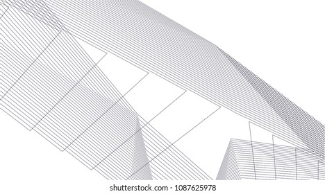 architectural drawing 3d