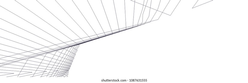 architectural drawing 3d