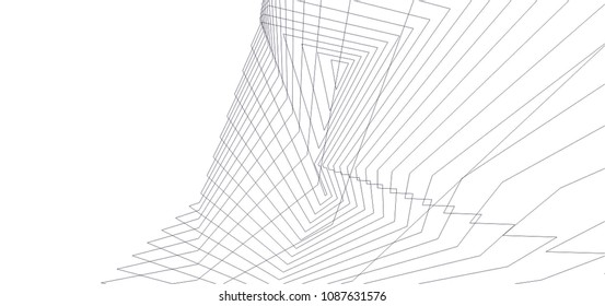 architectural drawing 3d
