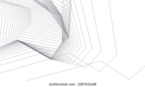 architectural drawing 3d