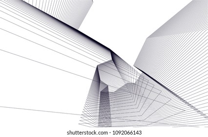 architectural drawing 3d