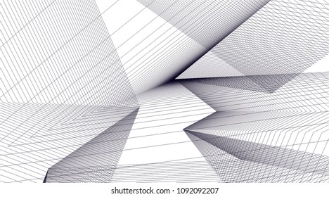 architectural drawing 3d