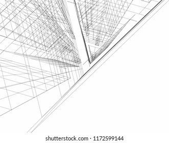 architectural drawing 3d