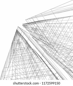architectural drawing 3d