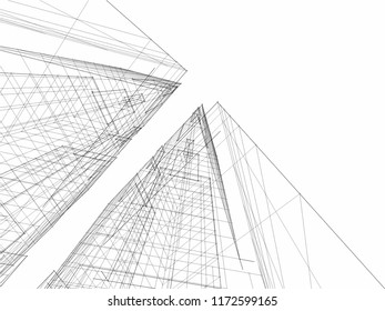 architectural drawing 3d