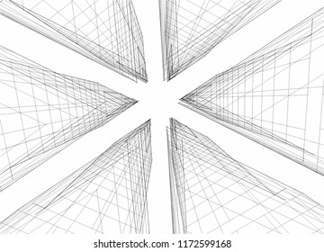 architectural drawing 3d