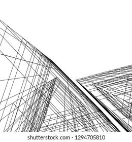 architectural drawing 3d