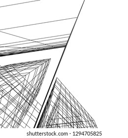 architectural drawing 3d