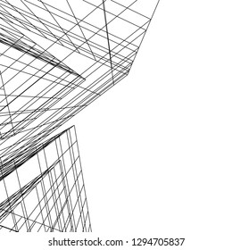 architectural drawing 3d