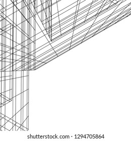 architectural drawing 3d