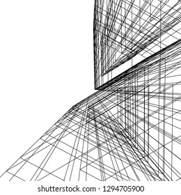 architectural drawing 3d