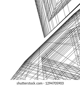 architectural drawing 3d