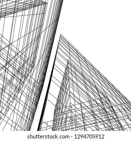 architectural drawing 3d