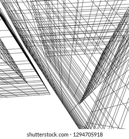 architectural drawing 3d