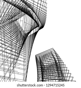 architectural drawing 3d