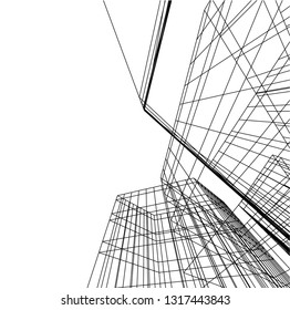 architectural drawing 3d