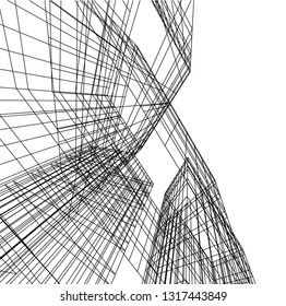 architectural drawing 3d