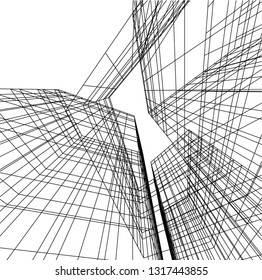 architectural drawing 3d