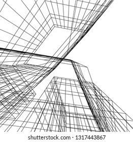 architectural drawing 3d