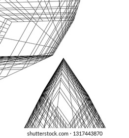 architectural drawing 3d