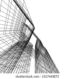 architectural drawing 3d