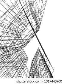 architectural drawing 3d