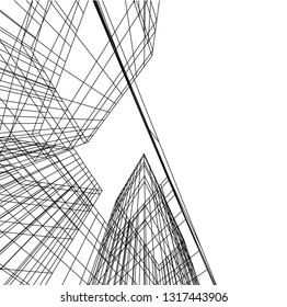 architectural drawing 3d