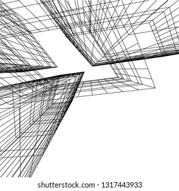 architectural drawing 3d