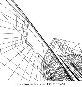 architectural drawing 3d