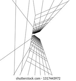 architectural drawing 3d