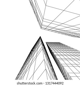 architectural drawing 3d