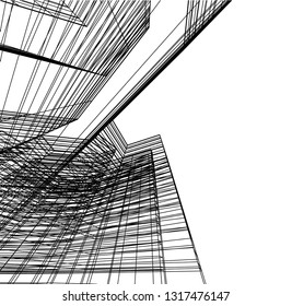 architectural drawing 3d