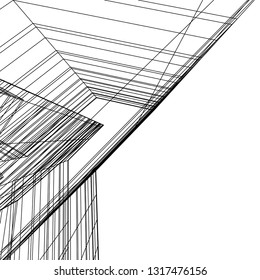 architectural drawing 3d