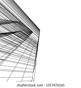 architectural drawing 3d