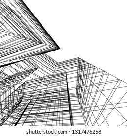 architectural drawing 3d