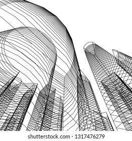 architectural drawing 3d