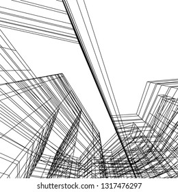 architectural drawing 3d