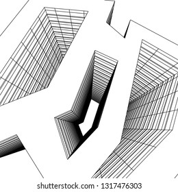 architectural drawing 3d