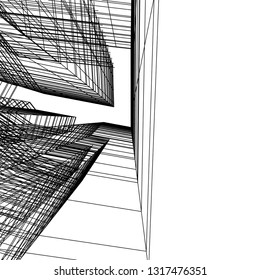 architectural drawing 3d