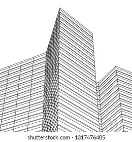 architectural drawing 3d
