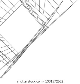 Architectural drawing 3d