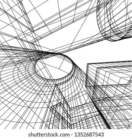 architectural drawing 3d