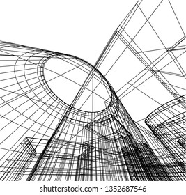 architectural drawing 3d