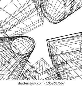 architectural drawing 3d