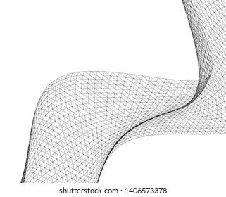 Architectural drawing 3d. Geometric background