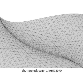 Architectural drawing 3d. Geometric background