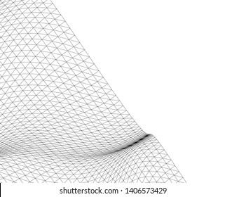 Architectural drawing 3d. Geometric background
