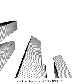  architectural drawing 3d illustration