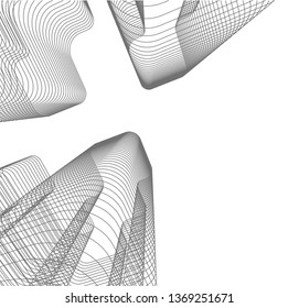  architectural drawing 3d illustration